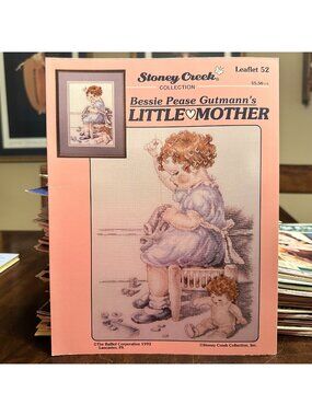 Bessie Pease Gutmanns Little Mother Cross-Stitch Pattern By Stoney Creek